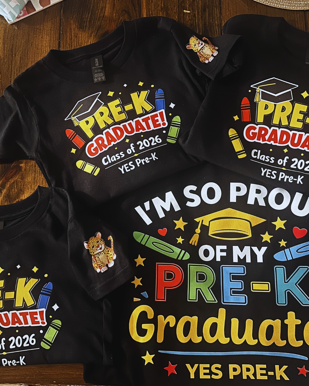 DTF Pre-K graduation shirts
