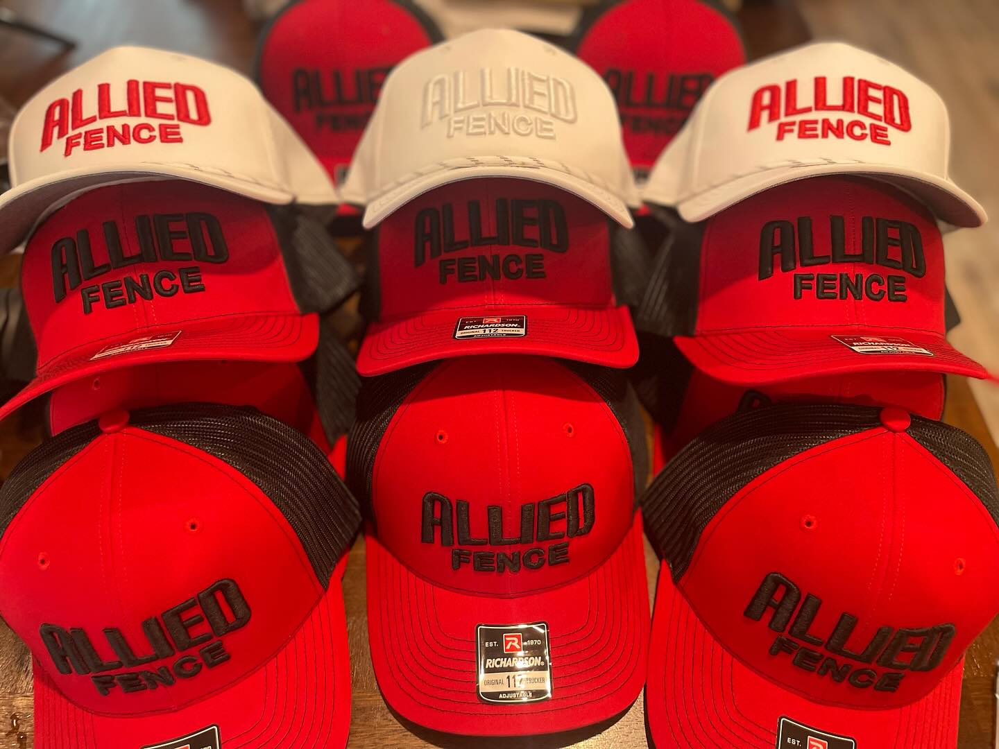 Allied Fence embroidered hats