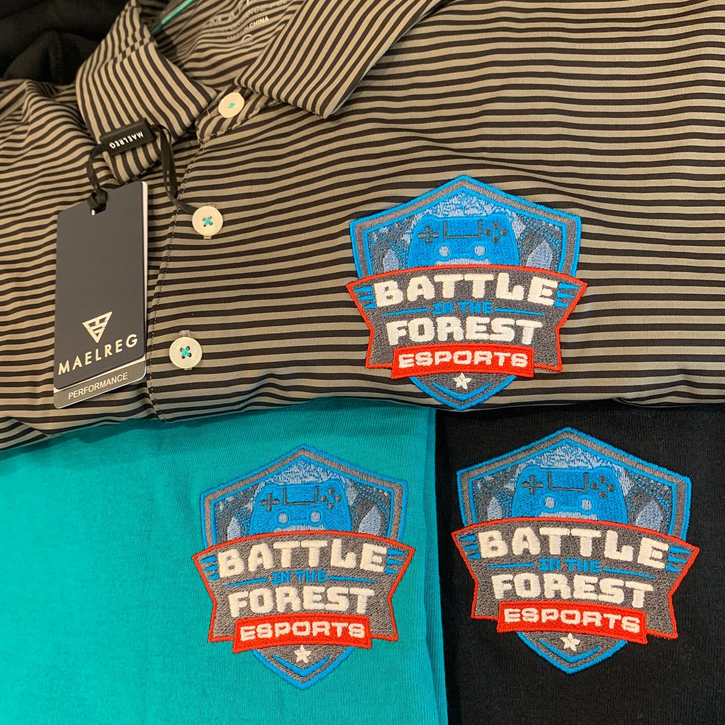 Battle in the Forest Esports embroidered shirts