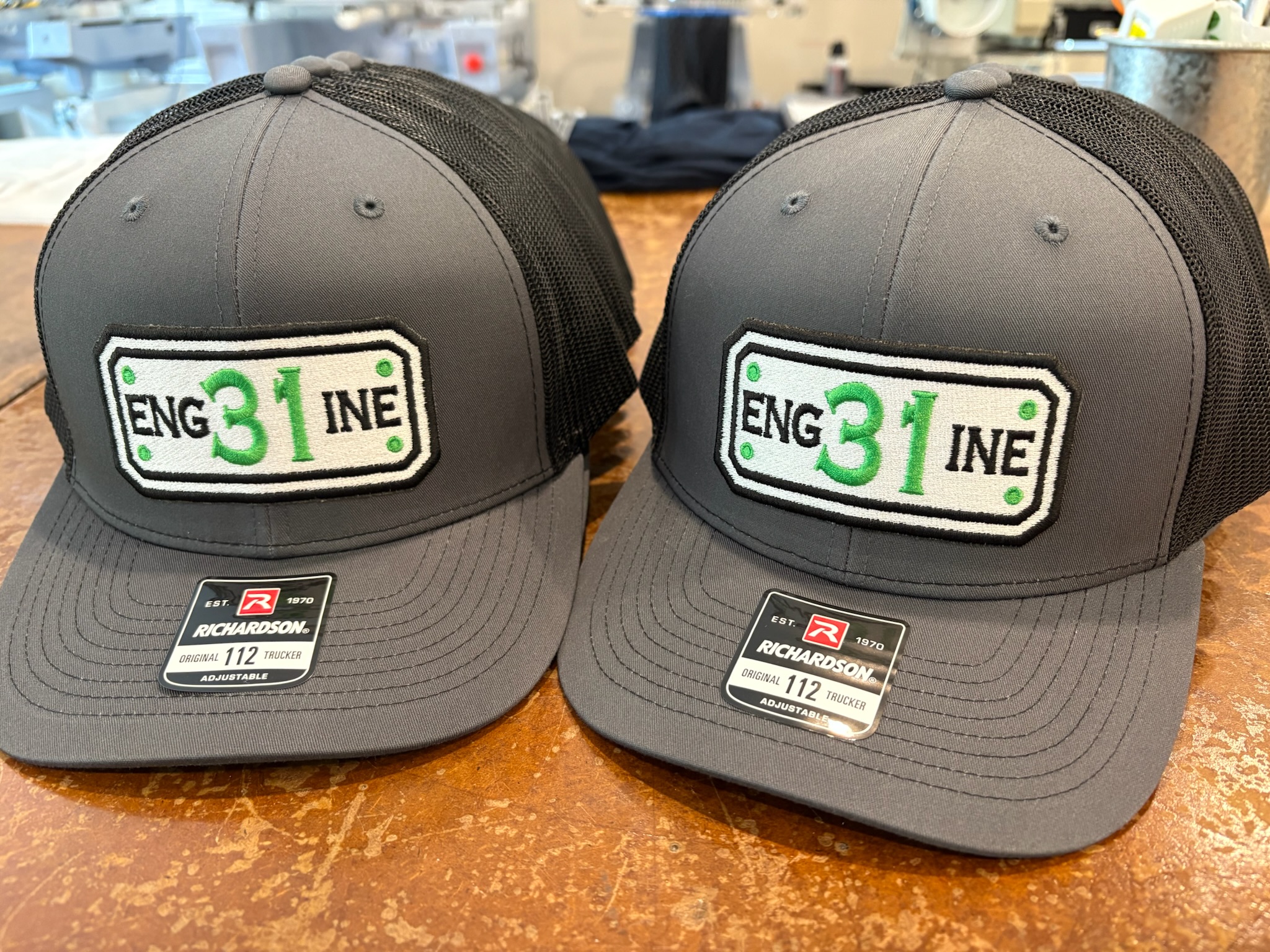 Engine 31 embroidered patch hats