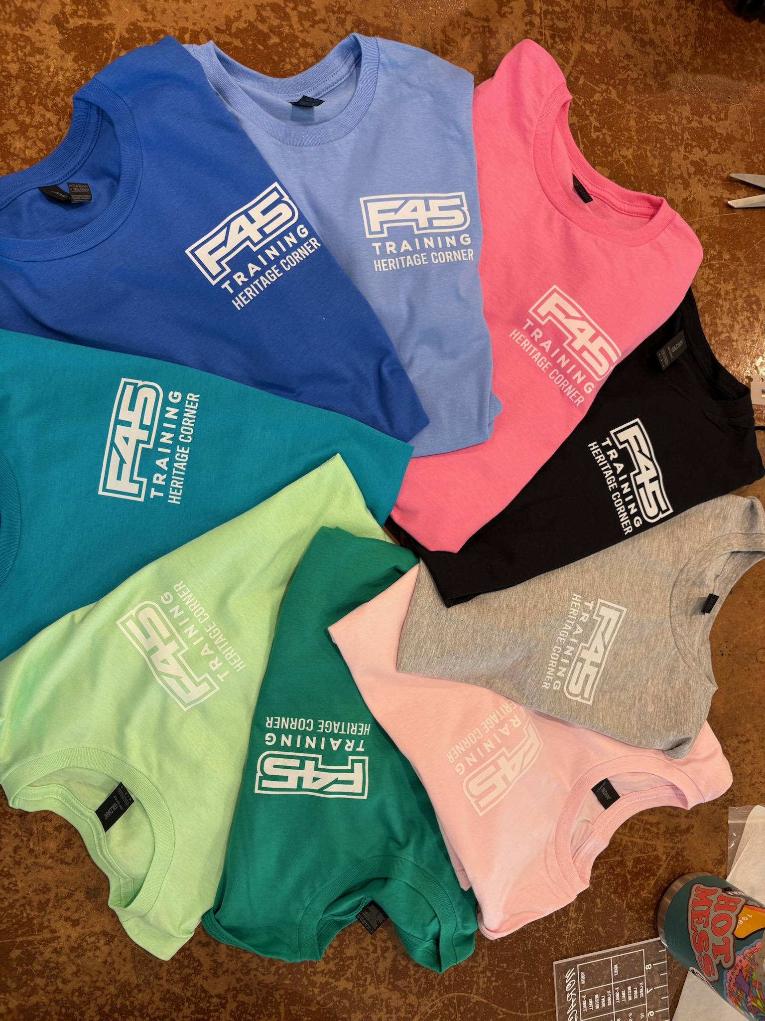 F45 Training Heritage Corner shirts