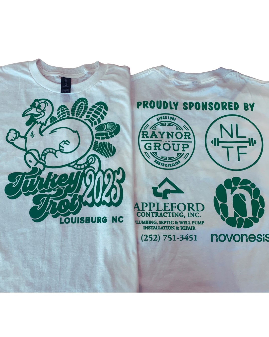 Turkey Trot 2023 Louisburg NC event shirts